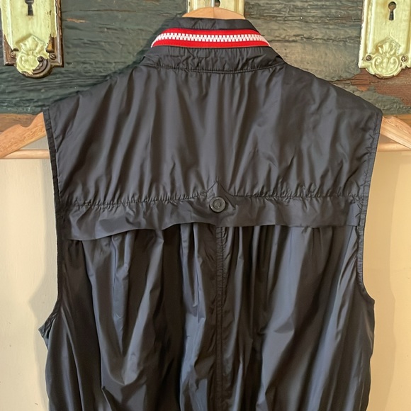 Hunter x Target Black Sleeveless Windbreaker Full Zip Hooded Dress Size Medium - Picture 11 of 16